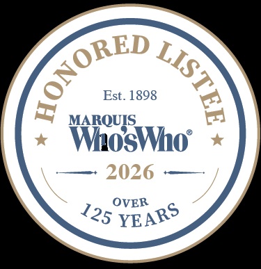 Marquis Who's Who 2026 Honored Listee badge